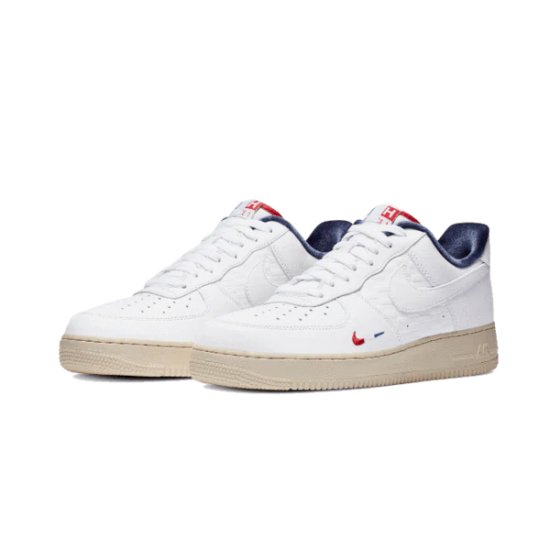 CZ7927-100 Air Force 1 Low Kith Paris White/Red/Navy