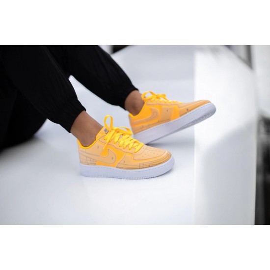 CQ2344-001 Air Force 1 Low Laser Orange Black/Hyper Crimson-Wolf Gray-White 