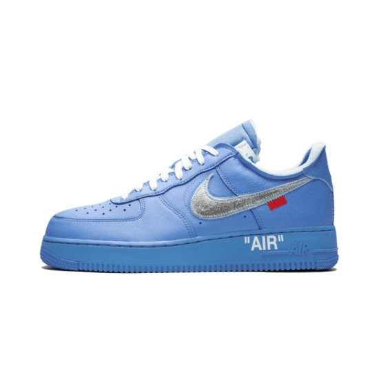 CI1173-400 Air Force 1 Low Off-White Mca University Blue University Blue/Metallic Silver-Whit 