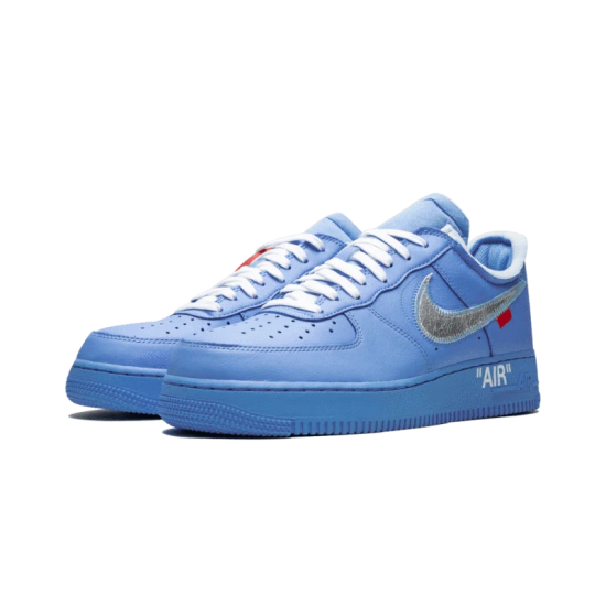 CI1173-400 Air Force 1 Low Off-White Mca University Blue University Blue/Metallic Silver-Whit 