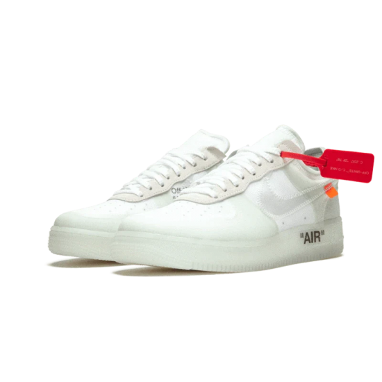 AO4606-100 Air Force 1 Low Off-White The Ten White/White-Sail 