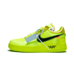 AO4606-700 Air Force 1 Low Off-White Volt Volt/Hyper Jade-Cone-Black 