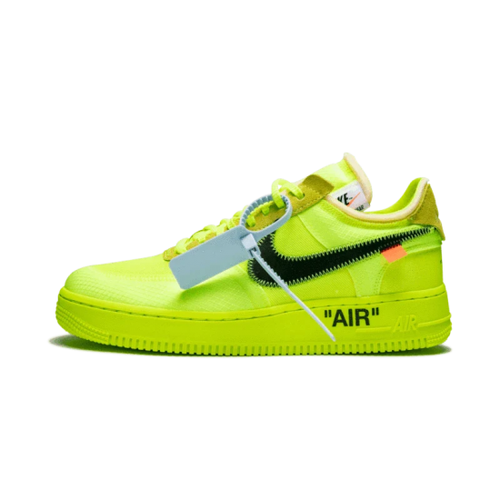 AO4606-700 Air Force 1 Low Off-White Volt Volt/Hyper Jade-Cone-Black 