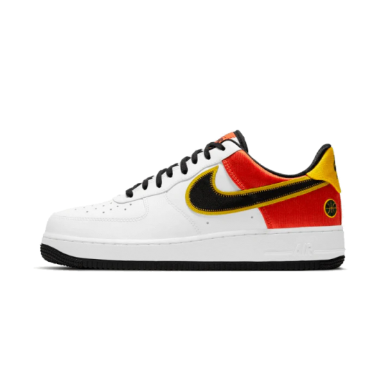 CU8070-100 Air Force 1 Low Raygun White/Black/Orange-Flash-Amarillo