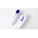 CW7581-100 Air Force 1 Low Sketch Blue Swoosh  White/Blue