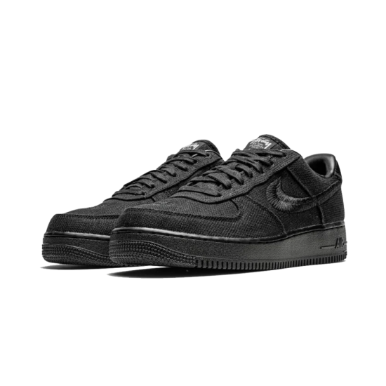 CZ9084-001 Air Force 1 Low Stussy Black Black/Black