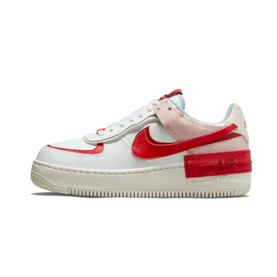 CI0919-108 Air Force 1 Shadow Cracked Leather Cracked Leather/White-Red