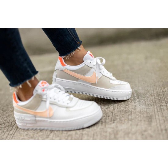 DH3896-100 Air Force 1 Shadow Crimson Tint Bright Mango White/Crimsontint