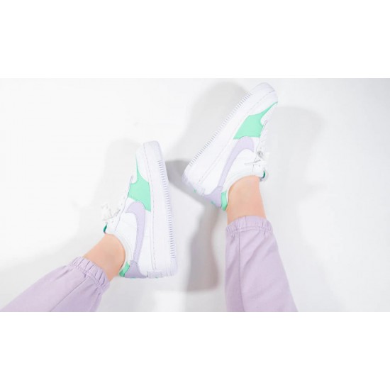 CU8591-103 Air Force 1 Shadow Infinite Lilac White/Infinite Lilac/Football Gray