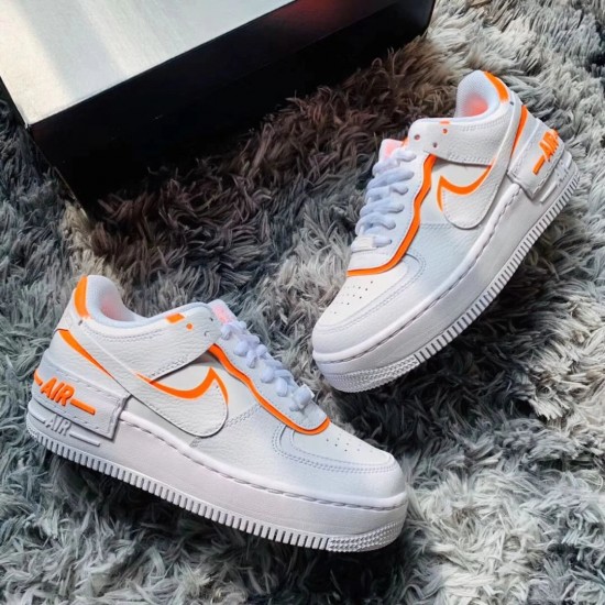 CI0919-103 Air Force 1 Shadow Total Orange White/Totalorange