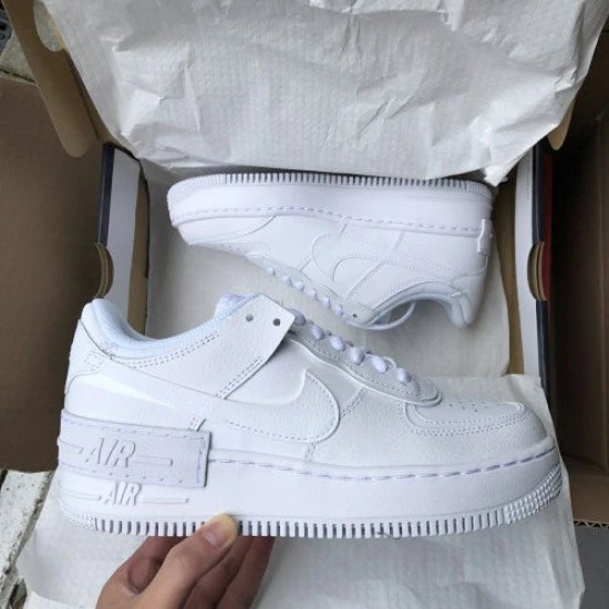 CI0919-100 Air Force 1 Shadow Triple White White/White-White