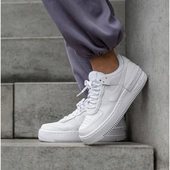 CI0919-100 Air Force 1 Shadow Triple White White/White-White