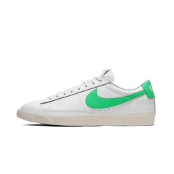 CI6377-105 Blazer Low Leather Green Spark White/Green Spark- Sail 