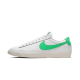 CI6377-105 Blazer Low Leather Green Spark White/Green Spark- Sail 