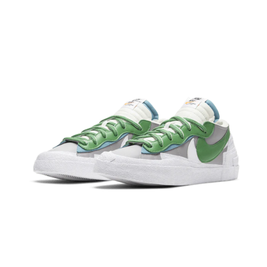 DD1877-001 Blazer Low Sacai Medium Grey Classic Green Mediumgray/Classicgreen-White