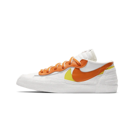 DD1877-100 Blazer Low Sacai White Magma Orange White/Magmaorange-White