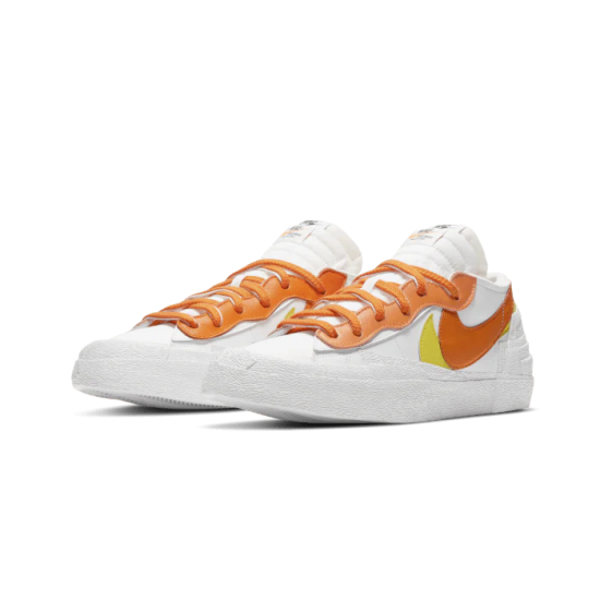 DD1877-100 Blazer Low Sacai White Magma Orange White/Magmaorange-White