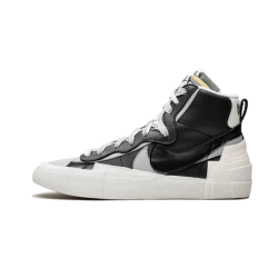 BV0072-002 Blazer Mid Sacai Black Gray Black/White-Wolf Gray-Black 