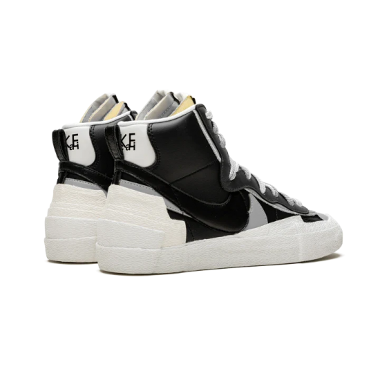 BV0072-002 Blazer Mid Sacai Black Gray Black/White-Wolf Gray-Black 