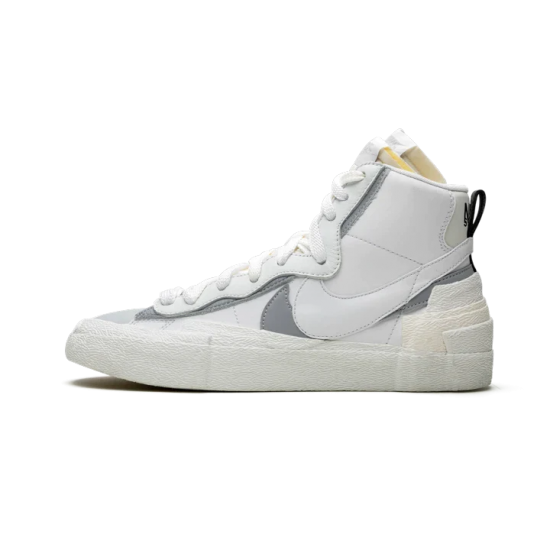 BV0072-100 Blazer Mid Sacai White Gray Summit White/White-Wolf Gray-Black 