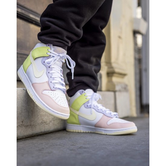 DD1869-108 Dunk High Lemon Twist White/Cashmere/Lemontwist