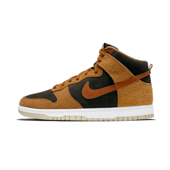 DD1401-200 Dunk High Prm Dark Russet Velvet Brown/Dark Russet-Curry-Sail 