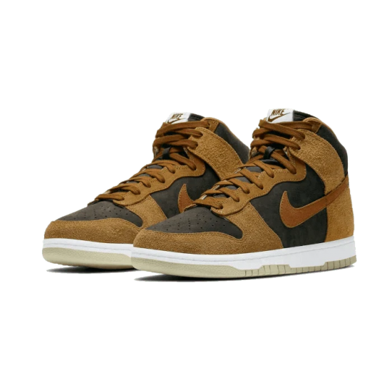 DD1401-200 Dunk High Prm Dark Russet Velvet Brown/Dark Russet-Curry-Sail 