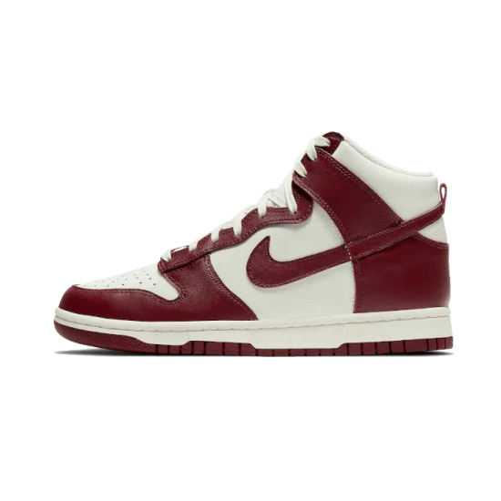 Nike Dunk High Sail Team Red 