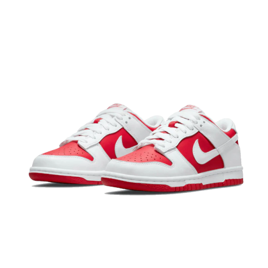 DD1391-600 Dunk Low Championship Red White/Universityred