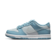 DH9765-401 Dunk Low Clear Swoosh Aura/Worn Blue/White/Clear