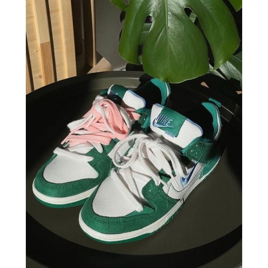 DH4402-001 Dunk Low Disrupt 2 Malachite Phantom/University Blue-Malachite