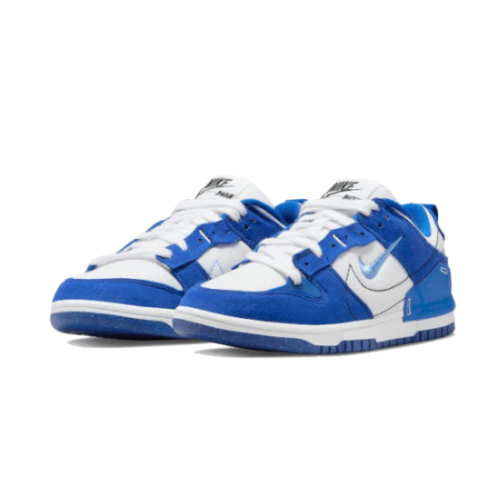 DH4402-102 Dunk Low Disrupt 2 White University Blue White/University Blue-Hyper Royal