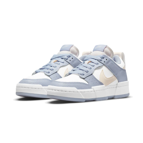 DJ3077-100 Dunk Low Disrupt Summit White Ghost Summit White/Desert Sand-Ghost-Sail