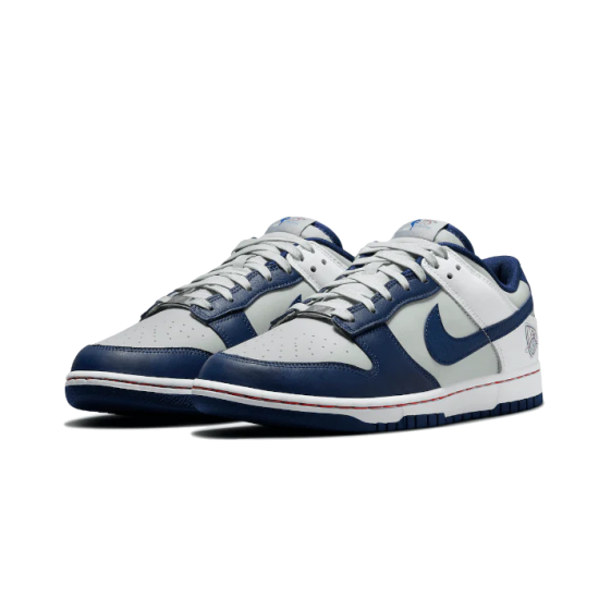 DD3363-001 Dunk Low Nba 75th Anniversary Brooklyn Nets Neutral Gray/Obsidian-Red-White