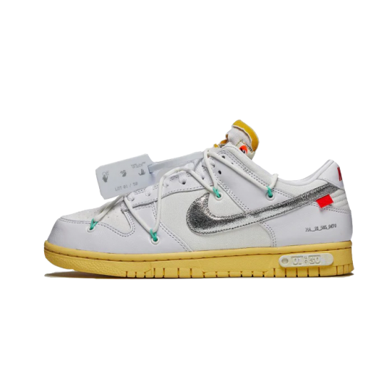 Nike Dunk Low Off-White Lot 1 White/Butter