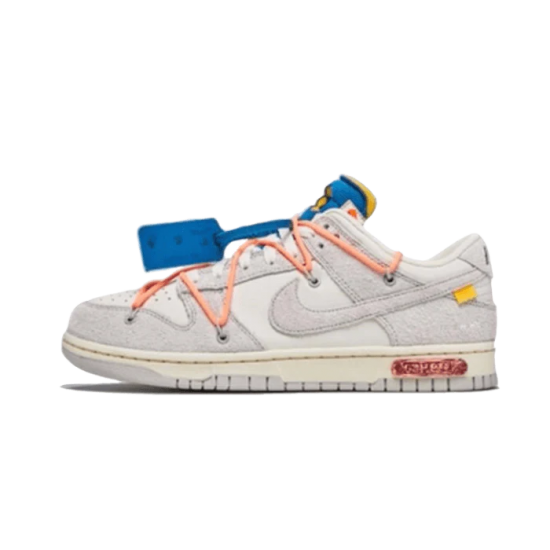 DJ0950-119 Dunk Low Off-White Lot 19 White/Neutral Gray-Nightshade-Pink 