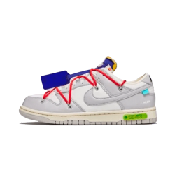 DM1602-126 Dunk Low Off-White Lot 23 White/Neutral Gray/Volt Red