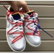 DM1602-126 Dunk Low Off-White Lot 23 White/Neutral Gray/Volt Red