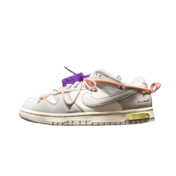 DM1602-119 Dunk Low Off-White Lot 24 White/Neutral Gray-Yellow-Soft Pink