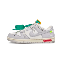 DM1602-121 Dunk Low Off-White Lot 25 White/Neutralgray-Teamred-Lightgray