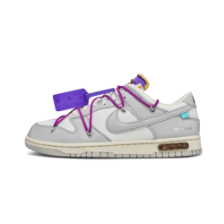 DM1602-111 Dunk Low Off-White Lot 28 Sail/Neutral Gray-Hyper Purple