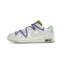 Nike Dunk Low Off-White Lot 32 White/Neutral Gray-Chlorophyll-Game Royal 