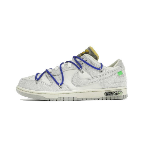 Nike Dunk Low Off-White Lot 32 White/Neutral Gray-Chlorophyll-Game Royal 