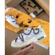 Nike Dunk Low Off-White Lot 32 White/Neutral Gray-Chlorophyll-Game Royal 