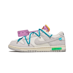 DJ0950-107 Dunk Low Off-White Lot 36 White/Neutral Gray-Green Glow-Fresh Water