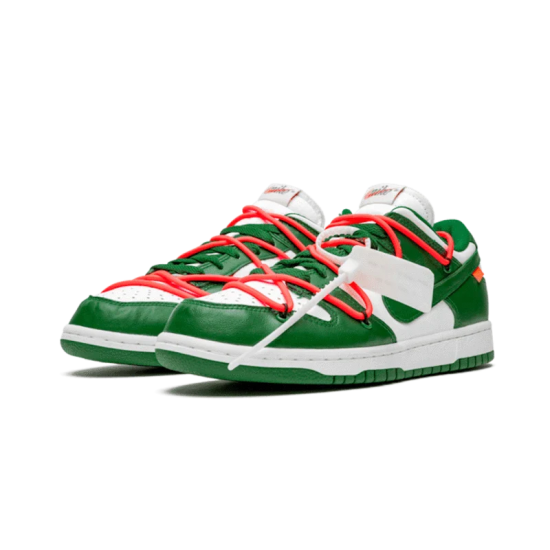 CT0856-100 Dunk Low Off-White Pine Green White/Pine Green-White