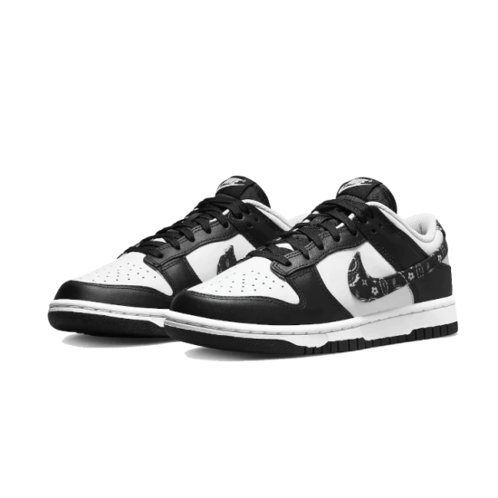 DH4401-100 Dunk Low Paisley Black White/Black-White-Black