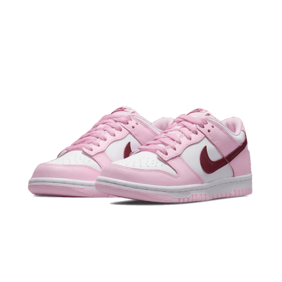 NK-NIDLOL5BBK Dunk Low Pink Red White Pink/Red/White