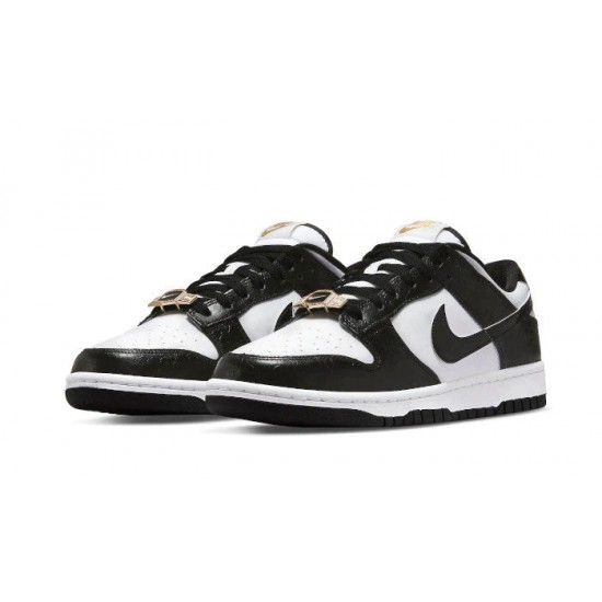 DR9511-100 Dunk Low World Champ White/Black