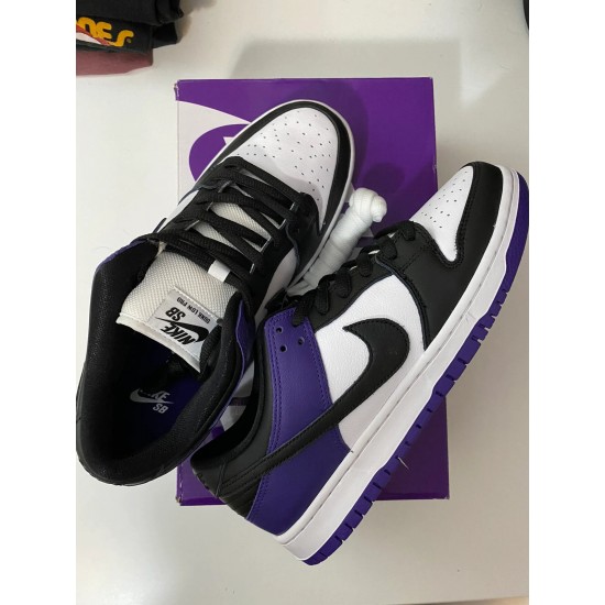 BQ6817-500 Dunk Sb Low Court Purple Purple/White-Black